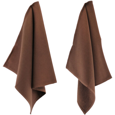 Lot de 2 torchons cuisine nid d'abeille PURE KITCHEN WAFFLE