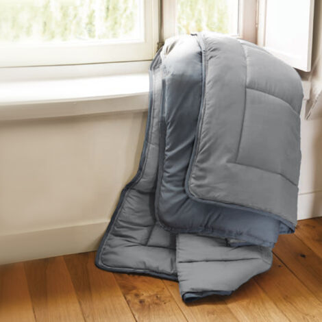 Couette polyester COCOON BICOLORE fibre creuse siliconée Chaud (hiver) 240x220 cm