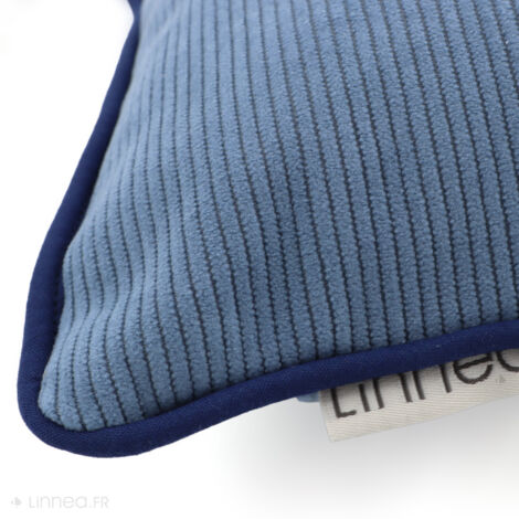 Housse de coussin STARSKY velours côtelé Carré 20x20 cm