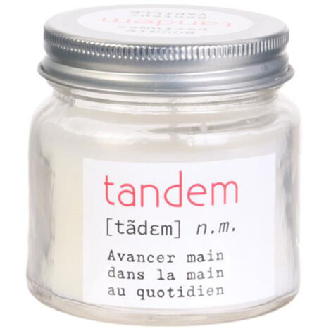 Bougie parfumée VASO blanc senteur vanille (1/2)