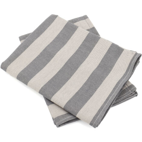 Lot de 2 torchons de cuisine toile coton PAT 50x70 cm
