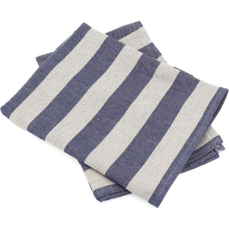 Lot de 2 torchons de cuisine toile coton PAT 50x70 cm