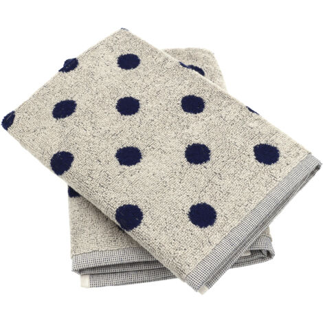 Lot de 2 torchons de cuisine éponge coton SPOT 50x50 cm