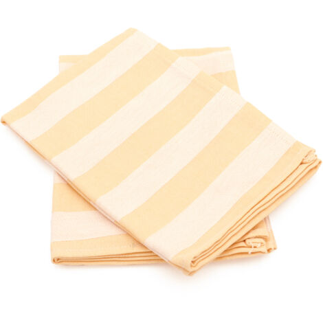 Lot de 2 torchons de cuisine toile coton PAT II 50x70 cm (1/5)