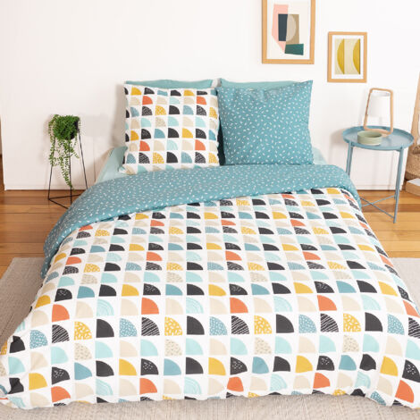 Parure de lit BLUE en polycoton 200x200 cm (1/5)