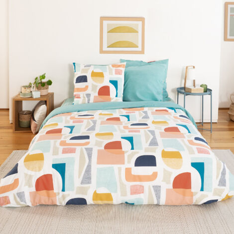 Parure de lit COLORS en polycoton 200x200 cm (1/5)