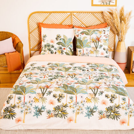 Parure de lit MENTISSA en coton BCI adouci 240x220 cm (1/5)
