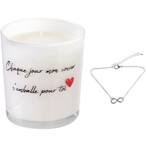 Bougie parfumée MALAGA + bracelet surprise (1/2)
