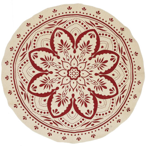 Tapis de salon rond PATIO motif mandala