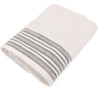Serviette de toilette pur coton 50x100 cm 500g/m2 collection DRY beige
