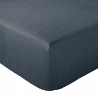 Drap housse mousseline de coton MILOS 160x200 cm