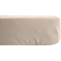 Drap housse uni percale de coton MANOIR Bonnet de 35 cm 180x200 cm