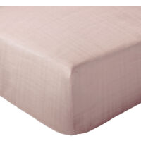 Drap housse mousseline de coton MILOS 140x200 cm