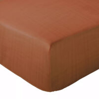 Drap housse mousseline de coton MILOS 160x200 cm