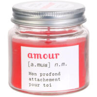 Bougie parfumée VASO Amour rouge senteur vanille
