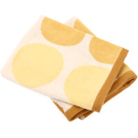 Lot de 2 torchons de cuisine éponge coton GLOBUS 50x50 cm