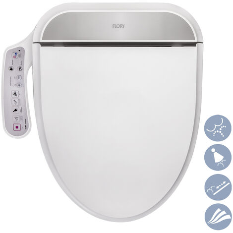 R FLORY Abattant WC japonais lavant électronique, Luxe Désodorisation  Intelligent - FDB300 (Elongé-EU)