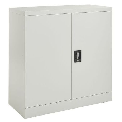 36 Inch Metal Storage Cabinet | Lockable Steel Cabinet With Adjustable Shelves For Garage & Office
