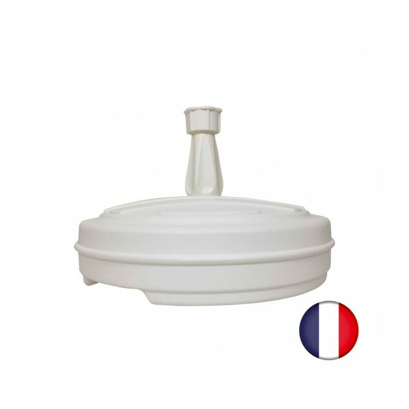 Socle plastique blanc pour drapeau Interflag®