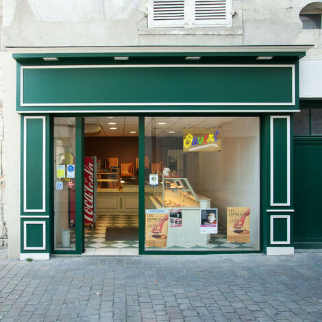 Enseigne lumineuse LED intérieur "Ouvert" en bois - Fabrication française