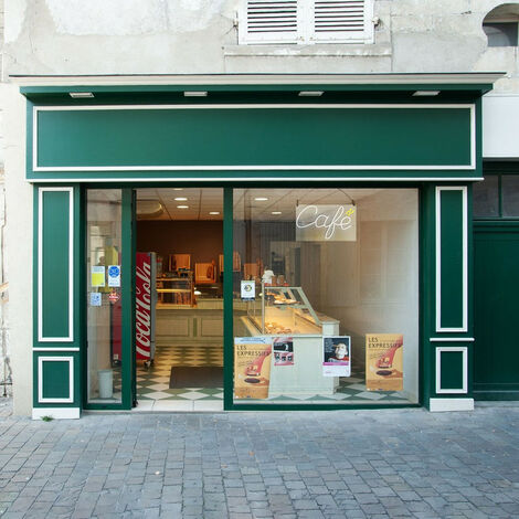 Enseigne lumineuse LED intérieur "Café" en plexi - Fabrication française