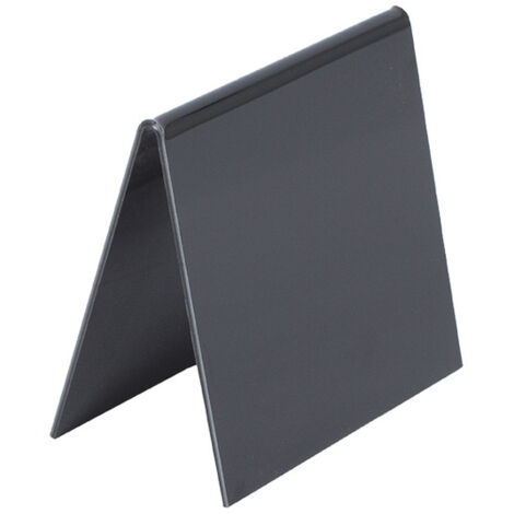Chevalet de table en PVC noir de dimensions 10 x 10 cm - Lot de 10 (1/3)