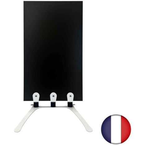 Panneau Trottoir Avec Cadre Chêne - Surface Craie/feutre, Pied Métal Noir Effet Ressorts | Pour Commerces, événements - 11
