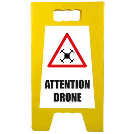 Chevalet de signalisation "DRONE" de dimensions 55 x 31 cm (1/4)