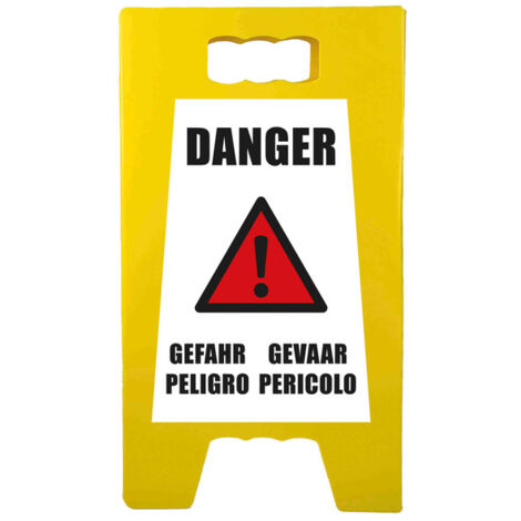 Chevalet de signalisation "DANGER" de dimensions 55 x 31 cm (1/4)