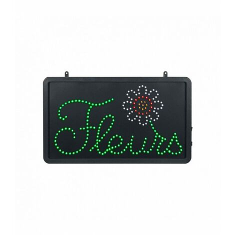 Enseigne lumineuse LED intérieur Fleurs