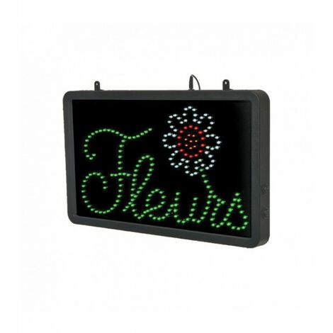Enseigne lumineuse LED intérieur Fleurs