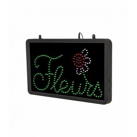 Enseigne lumineuse LED intérieur Fleurs