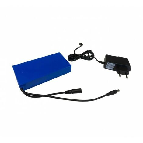 Batterie autonome 9 800 mAh + chargeur pour porte menu LED, enseigne lumineuse et ruban LED