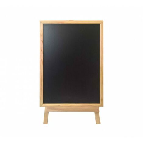 Chevalet bois de peintre pour enfant avec Recto ardoise noire et Verso blanc effaçable (1/5)