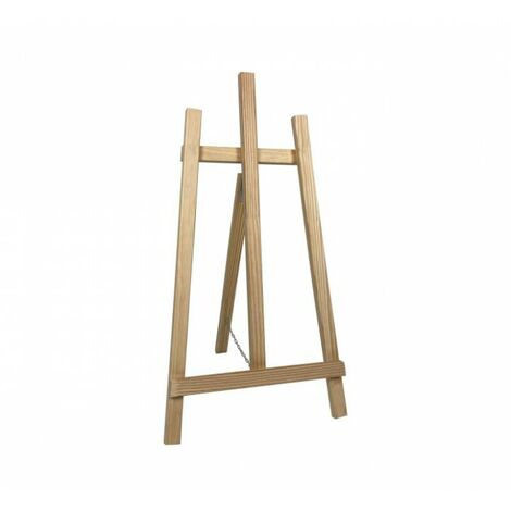 Chevalet trépied en bois brut de dimensions 90 x 49 cm pour ardoise (1/4)