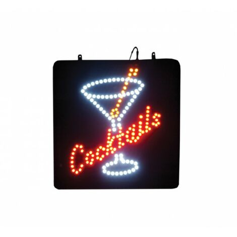 Enseigne lumineuse LED intérieur Cocktails