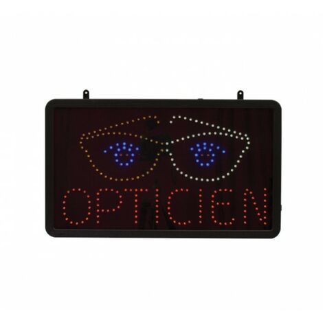 Enseigne lumineuse LED intérieur Opticien Star