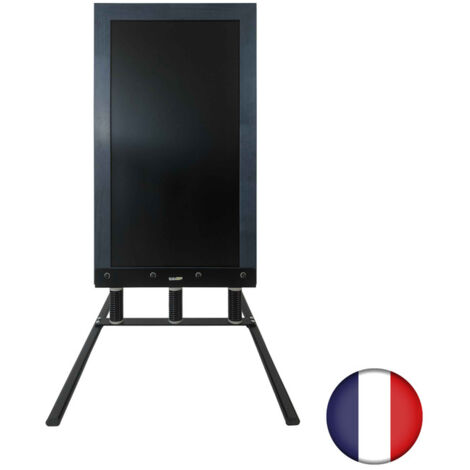 Panneau Trottoir Bois Chêne 128x65cm - Ardoise Craie Double Face Fabrication Française