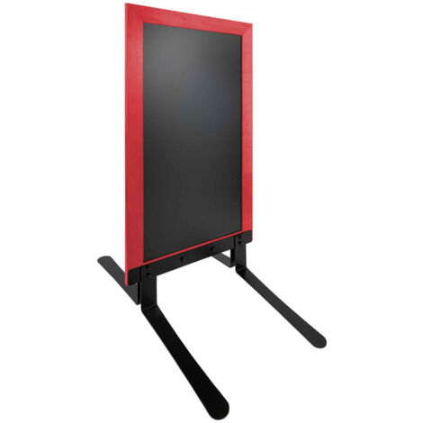 Panneau trottoir Cadre Bois sur piètement effet ressorts 124 x 63,5 cm - Coloris au choix - Interface PLV (1/4)