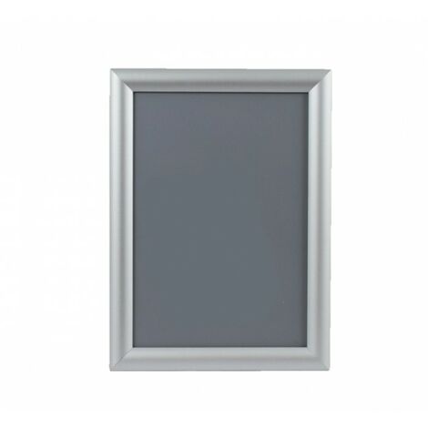 Cadre d'affichage clic clac en aluminium gris format A4