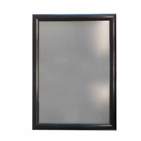 Cadre d'affichage clic clac aluminium noir A3 – Protection PE anti-UV – Installation rapide – Pour intérieur et extérieur