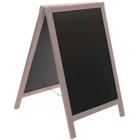 Chevalet stop trottoir bois couleur chêne de dimensions 127 x 75 cm