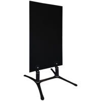 Panneau d'affichage ardoise sur piétement métal noir – Dimensions 120 cm x 60 cm – Écriture facile à la craie – Fabrication française