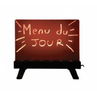 Ardoise multicolore LED de dimensions 30 x 20 cm