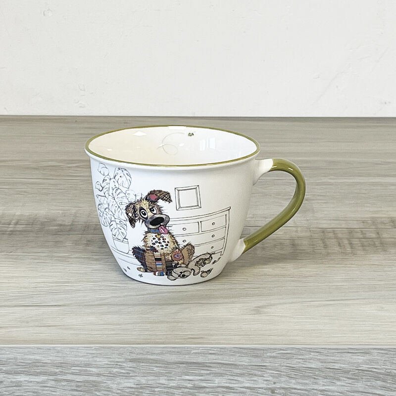 Porcelaine de Sologne 6 Assiettes à dessert + 3 coupelles à café