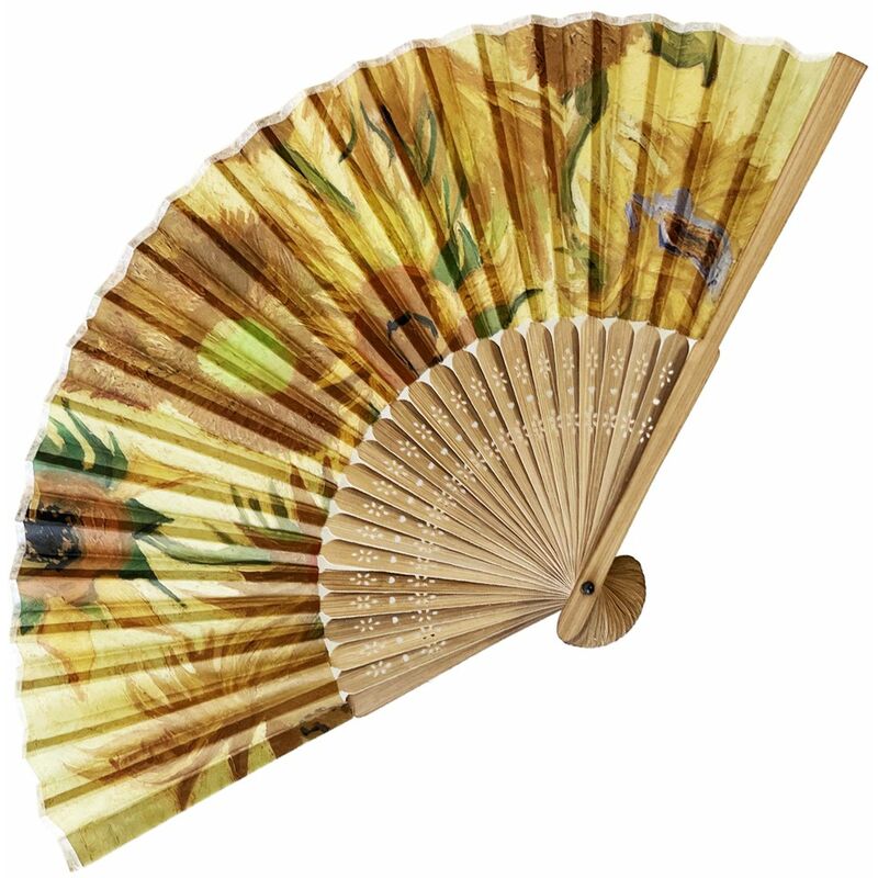 Éventail Décoratif Tournesols Van Gogh Par Enesco - Neuf Sous Emballage
