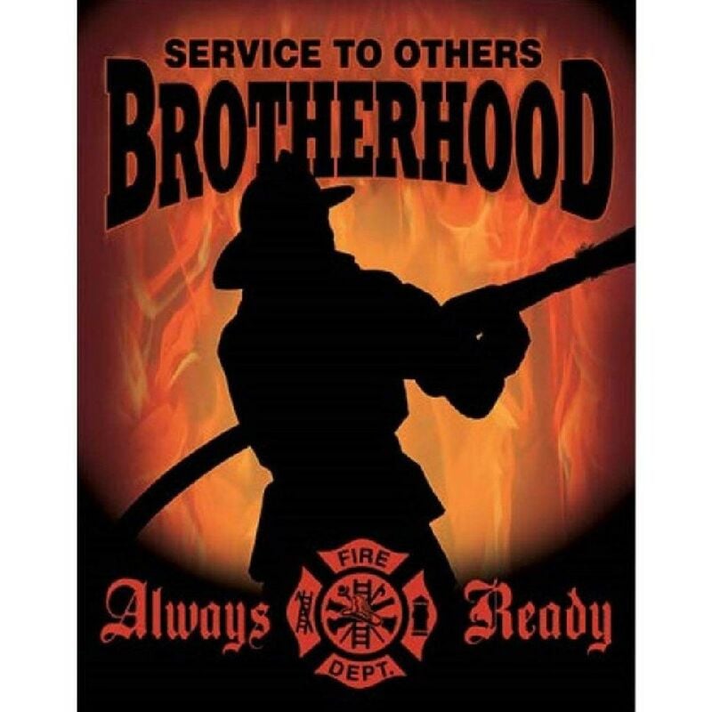 Décoration métallique Rectangulaire Brotherhood 40.5 x 31.5 cm