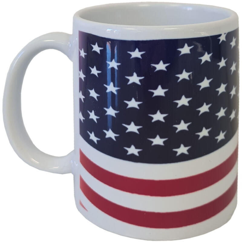 Mug Liberty USA Blanc Par CBKreation - Tasse Neuve Avec Code-barres