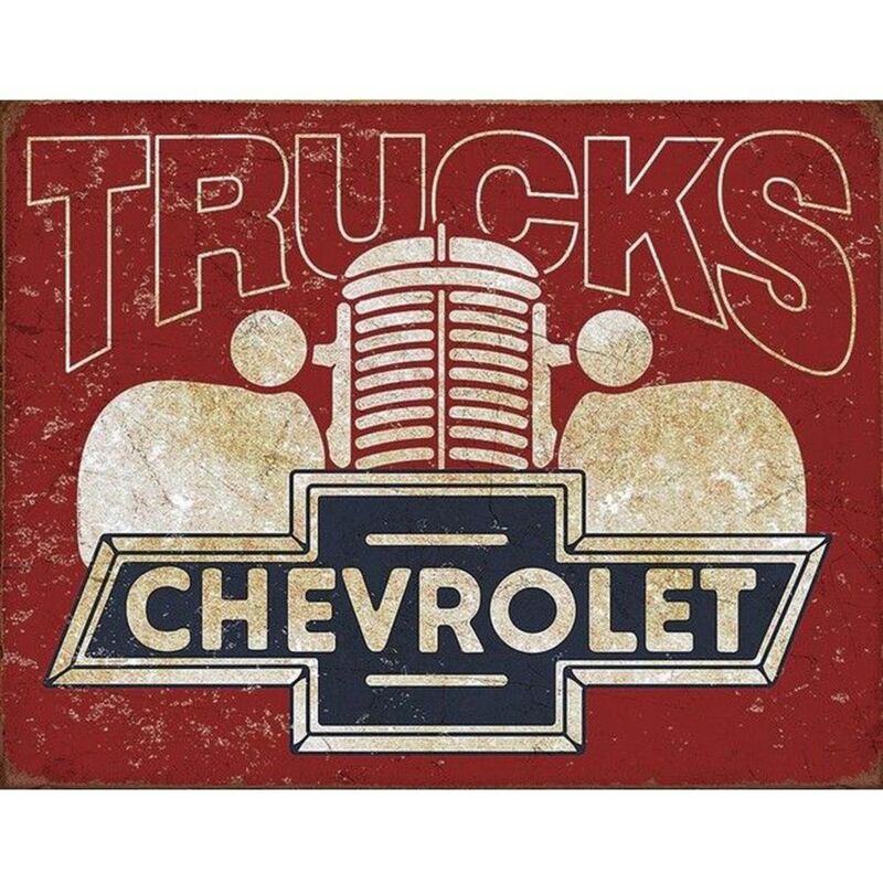 Décoration Rectangulaire Chevrolet 40.5 x 31.5 cm