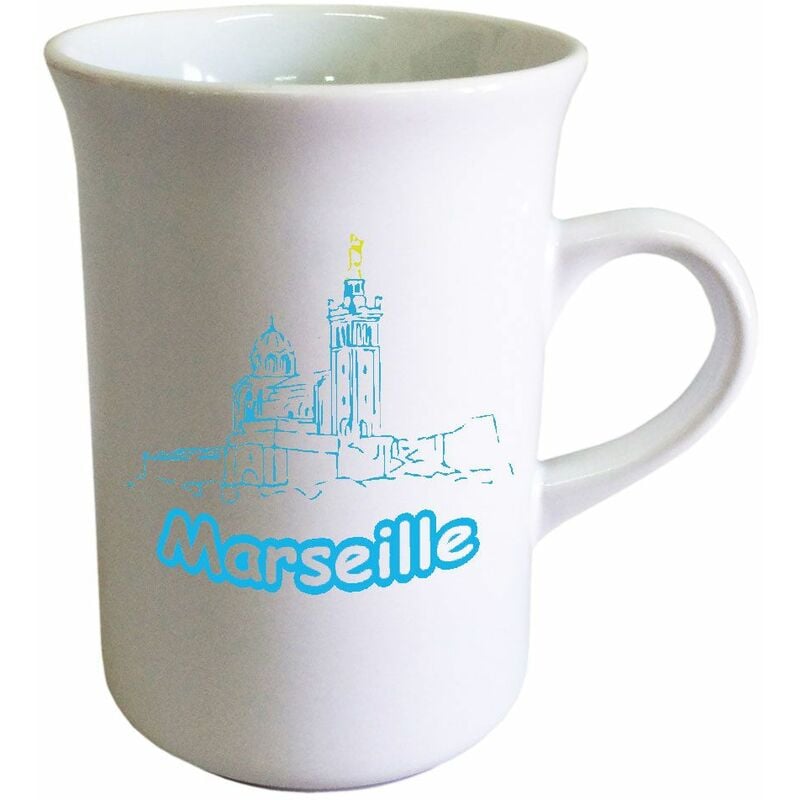 Tasse allongée pour le thé en céramique Marseille Cbkreation